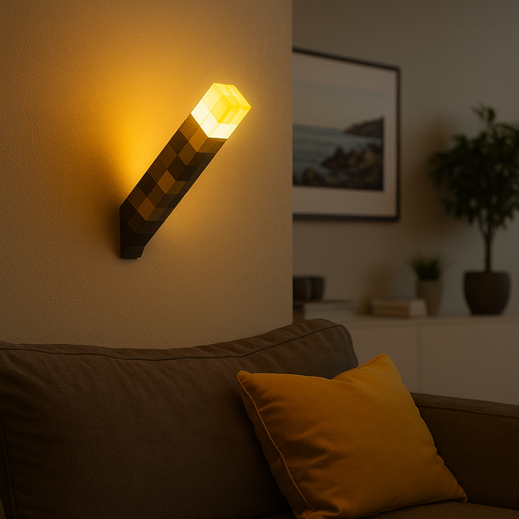 GlowCraft – Retro Pixel Wall Lamp