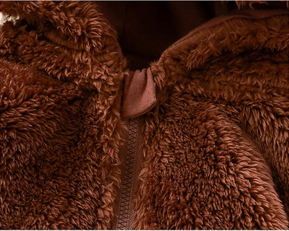 MeloBabe | Fluffy Hooded Romper with Ears