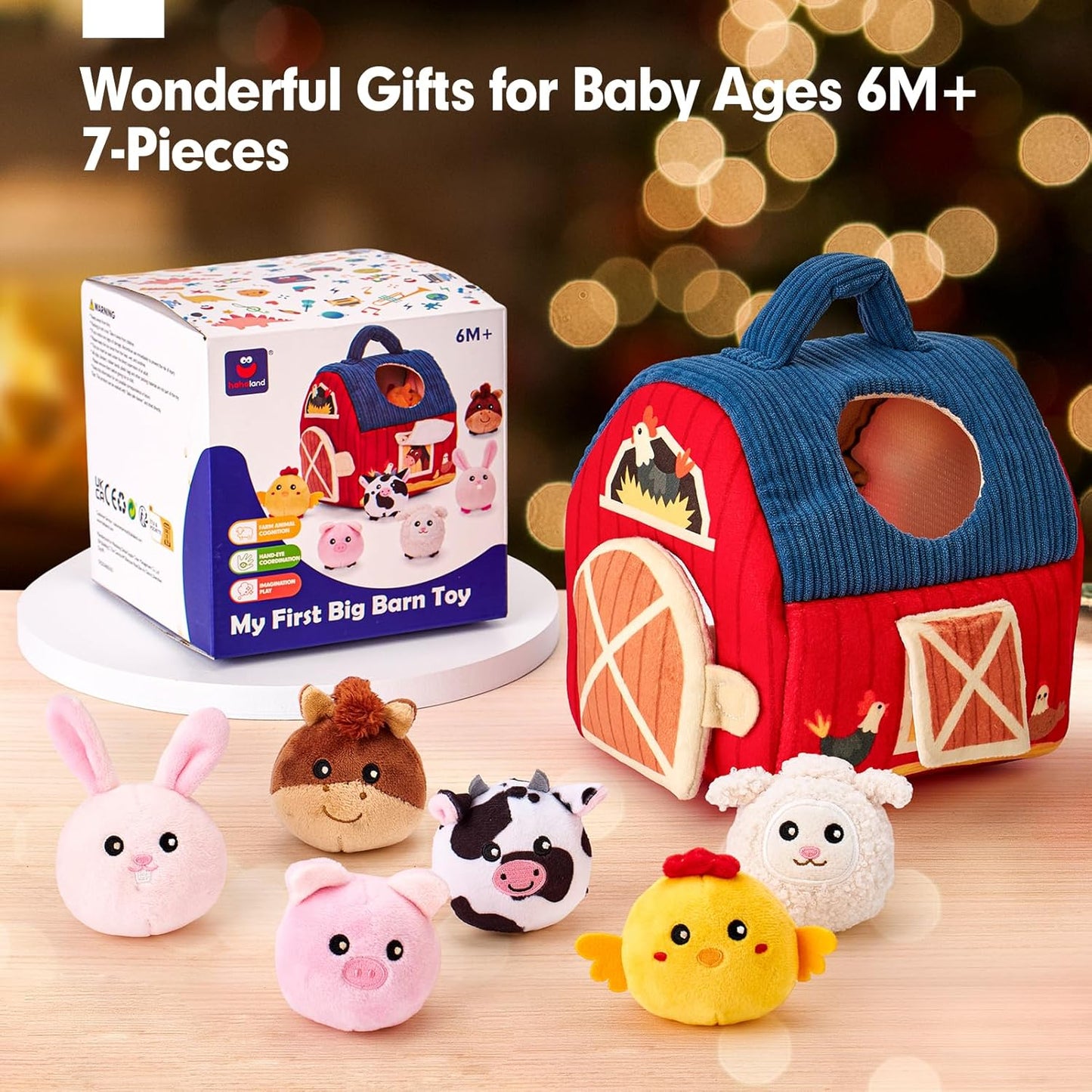 CuddlyFarm – Plush Animal Barn Playset