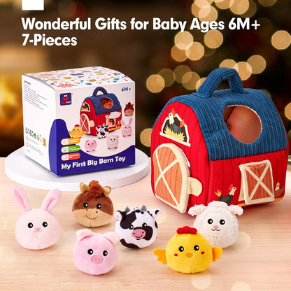CuddlyFarm – Plush Animal Barn Playset