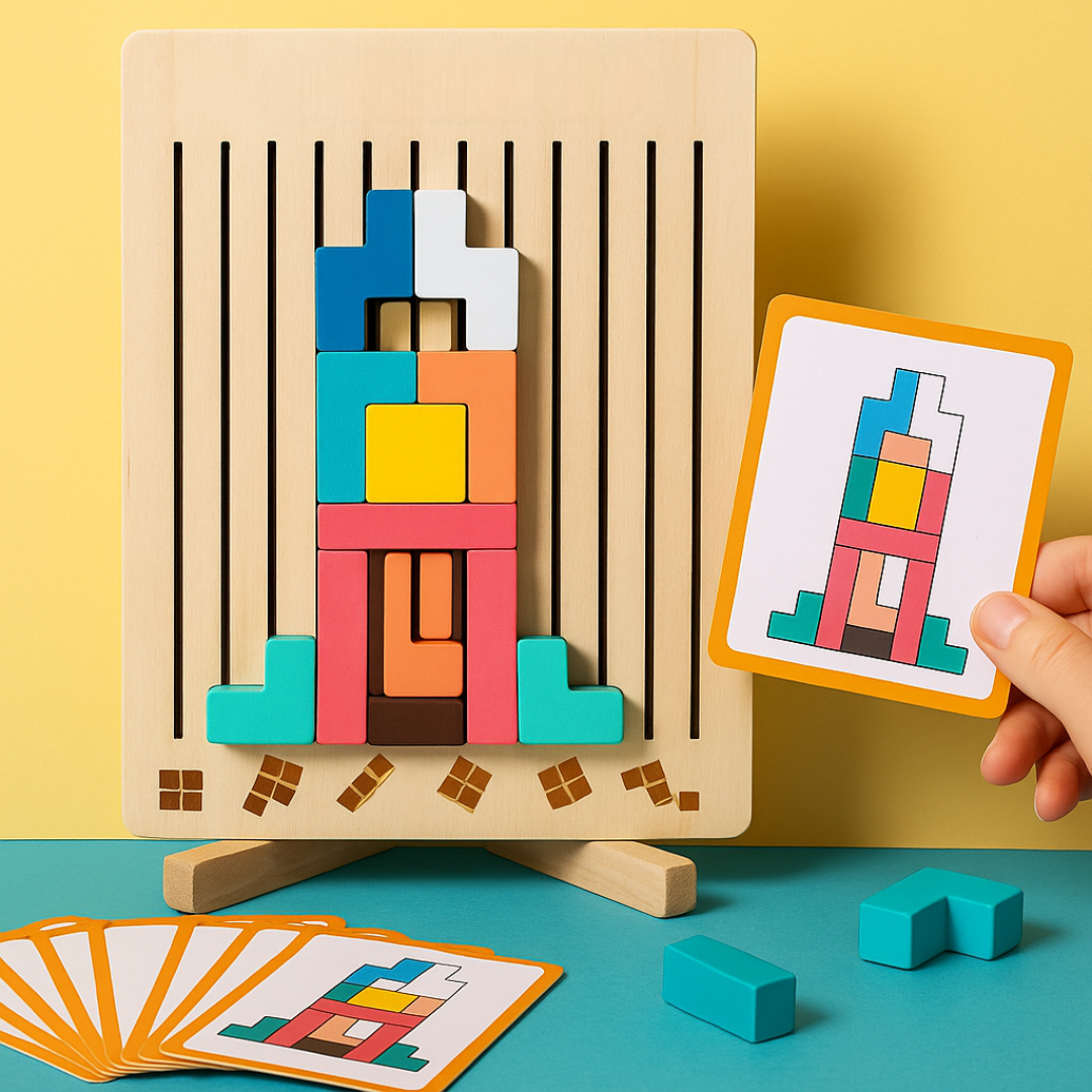 SmartBlocks – Wooden Logic Puzzle for Kids