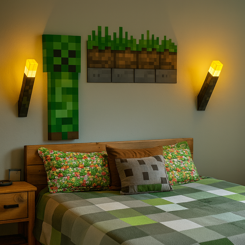GlowCraft – Retro Pixel Wall Lamp