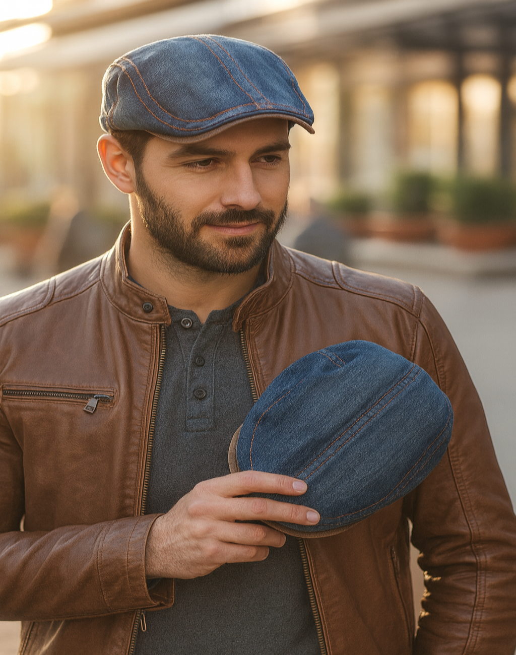 Morgan | Adjustable Denim Cap