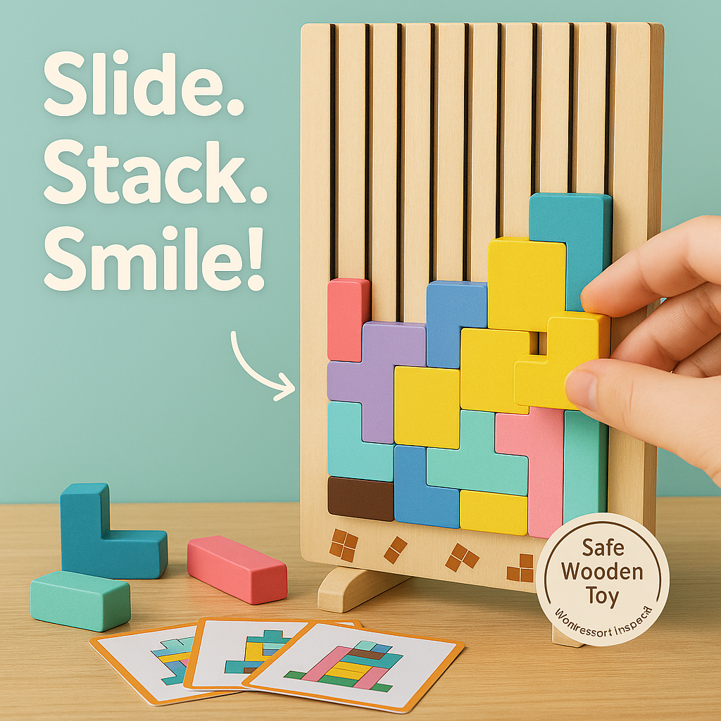 SmartBlocks – Wooden Logic Puzzle for Kids
